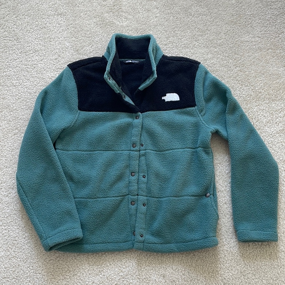 North Face Button Up Fleece Jacket